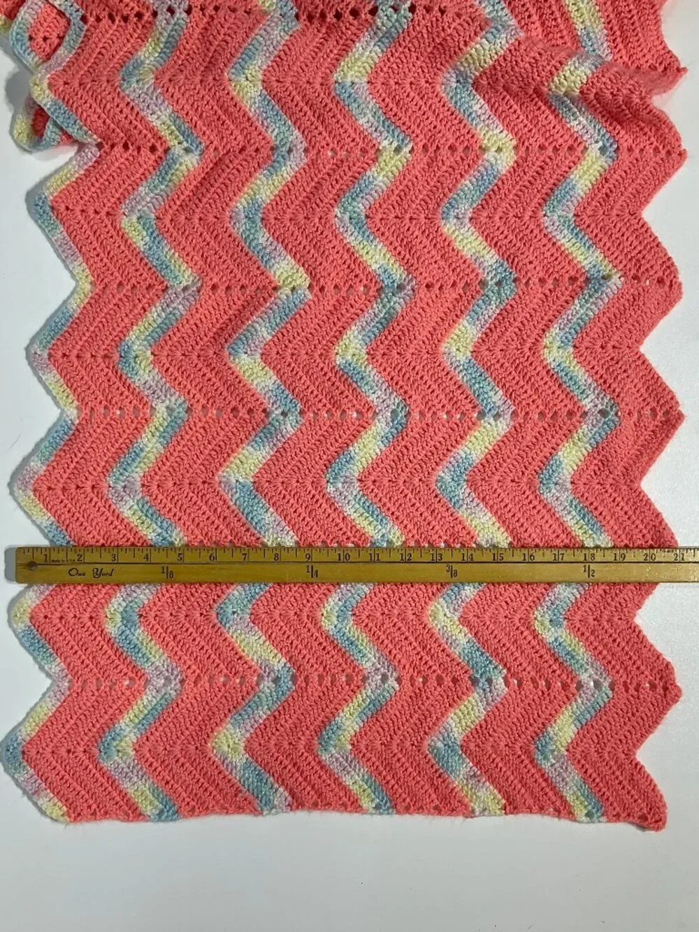 Peach Crochet Shawl 21